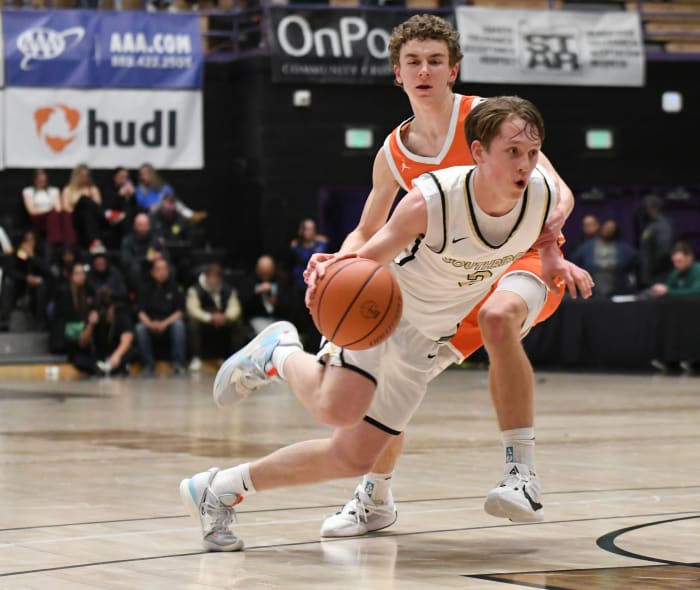 Beaverton Southridge 6A Oregon boys basketball quarterfinal 2024 Taylor Balkom 29